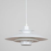 Pair of 2 vintage pendant lamps Volga by Kurt Wiborg, Jeka, 1980s