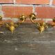 Pair of Double Wall Lights in Antique Louis XV Style, Gilded Bronze Vintage #D67