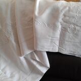 Lin Drap. BC embroidered monogram. Art deco