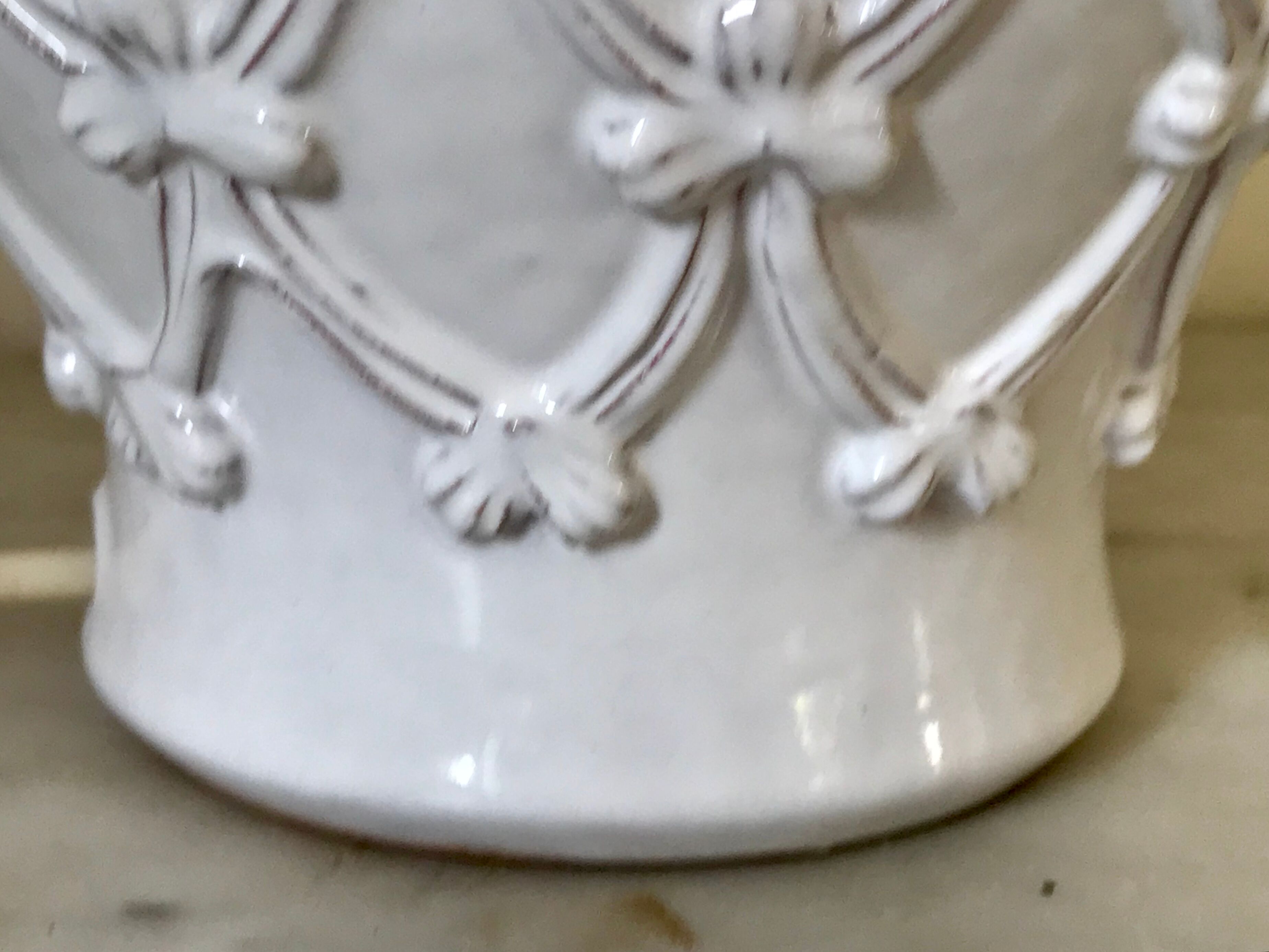 Vintage glazed ceramic lamp