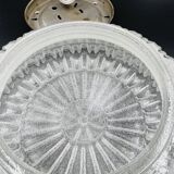 Plafonnier en verre relief sablé RZB