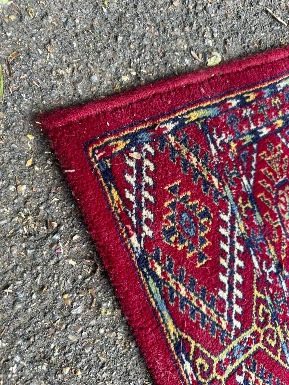 Bokhara red burgundy industrial wool Persian carpet 200x300cm