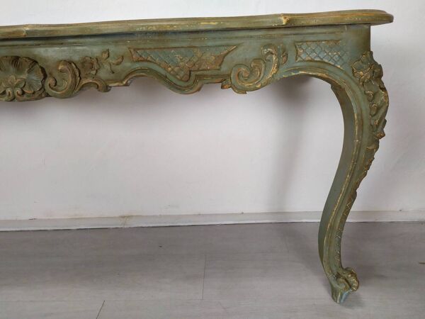 Table console style Louis XV patinée