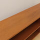 Danish teak media record folder sideboard