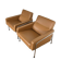 2 fauteuils en cuir design Arne Jacobsen