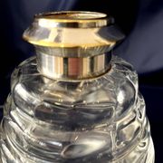 1930s-1940s liquor service in glass and silver metal