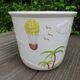 Flower pot "palm" ceramic Bassano Italy 60 70 years