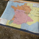 Rossignol school poster historic map No.9 - 10 Jeanne D'Arc and Louis XI