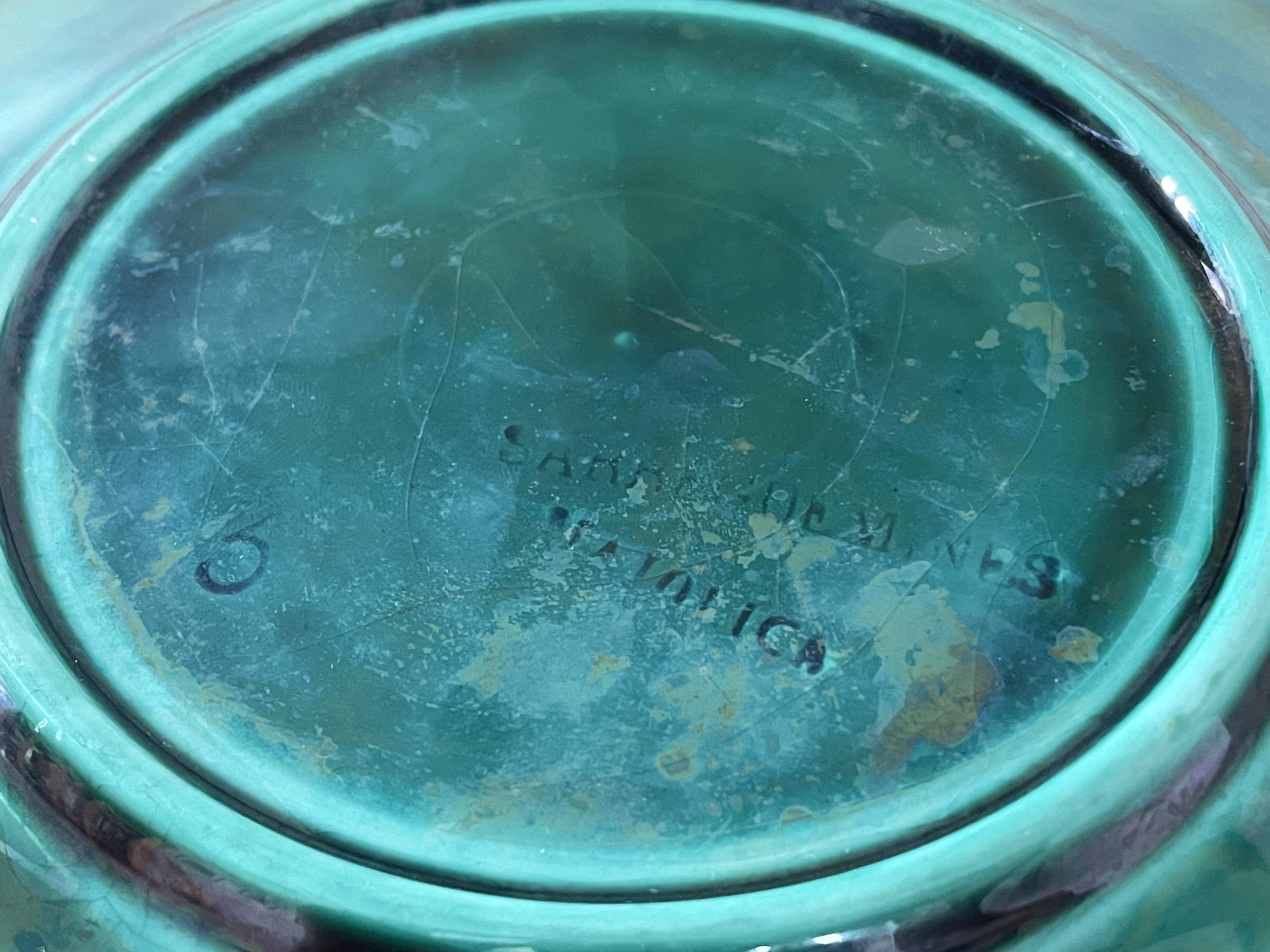 Sarreguemines plate french majolica from the 1870s