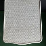 Small vintage white rattan table