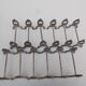 12 knife holders in their SFAM silver metal box