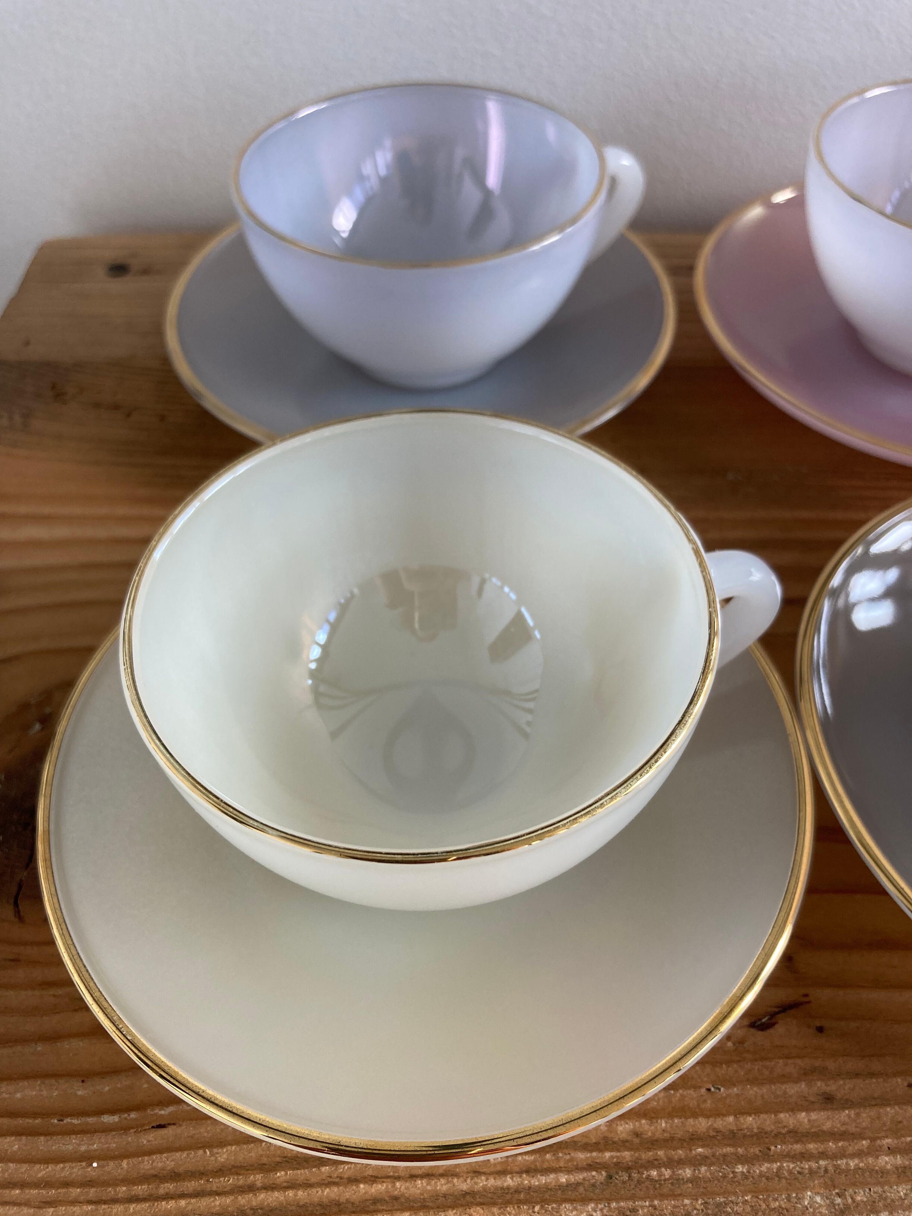 Coffee set 6 cups Harlequin Arcopal