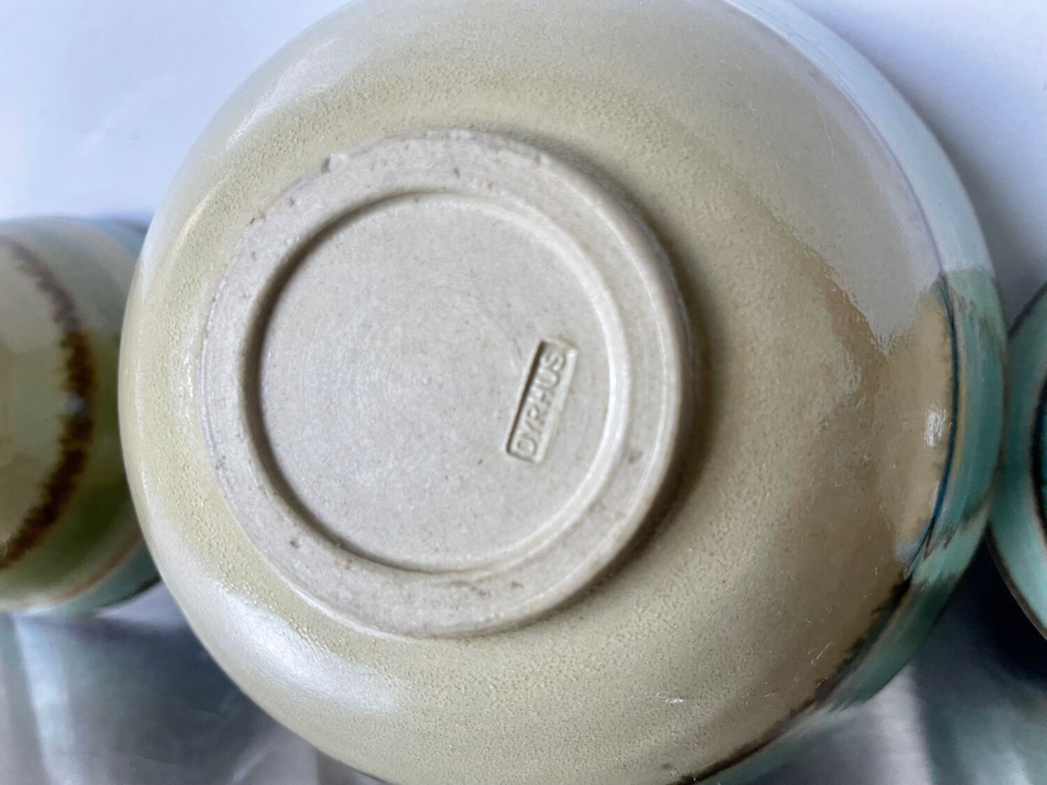 Lot of 3 scandinavian midcentury bowls in stoneware