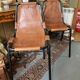 Pair of Metal and Leather Chairs, after Charlotte Perriand for Les Arcs, circa 1960.