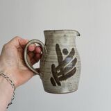 Handmade ceramic pitcher