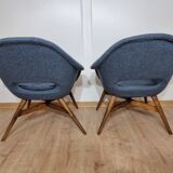Restored shell armchair by Miroslav Navratil