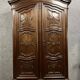 Baroque Louis XV style armoire in solid walnut circa 1880