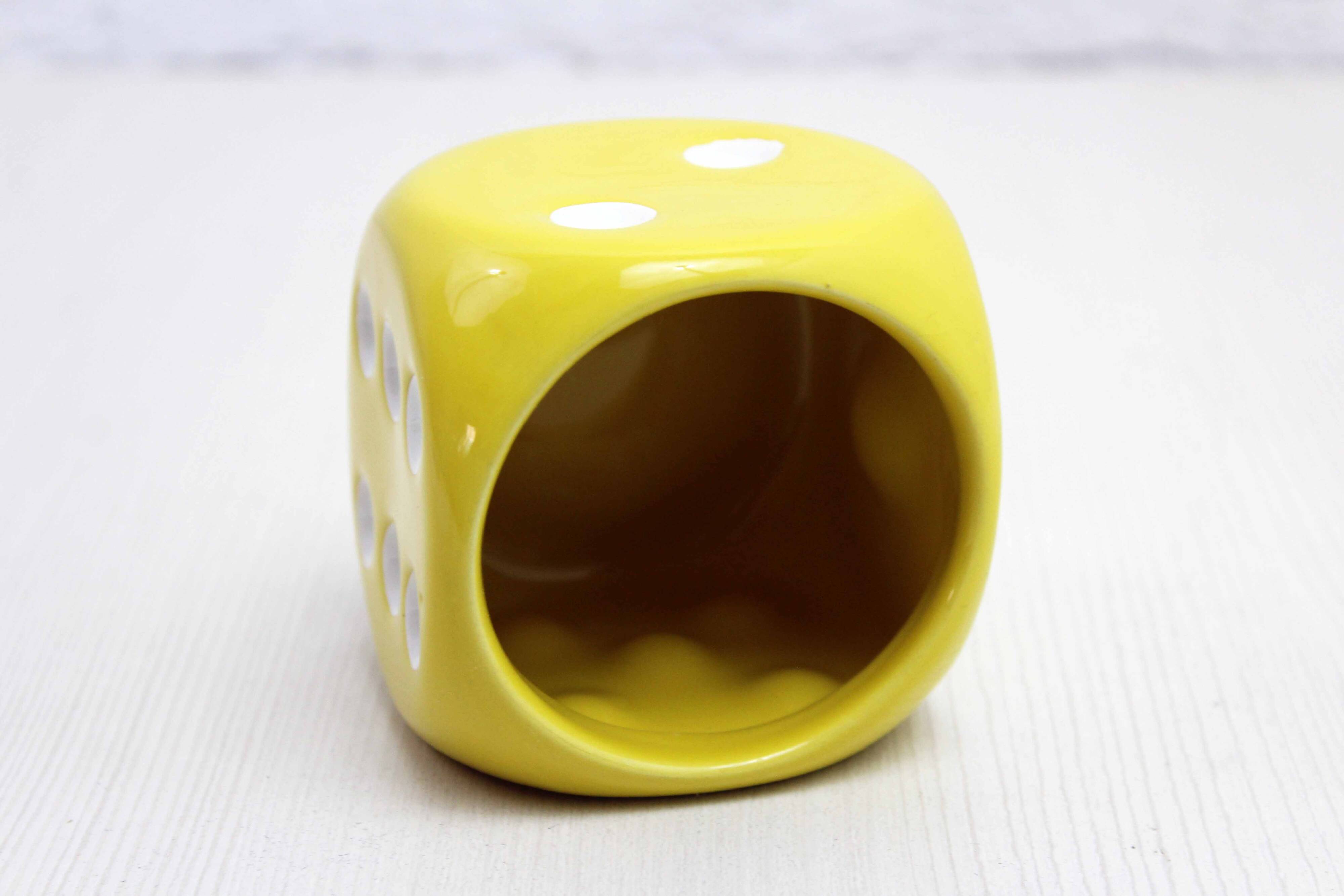 Dice Shaped Ceramic Pot