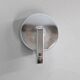 1930s Bauhaus tubular wall light, chrome & creamy glass, Czechoslovakia
