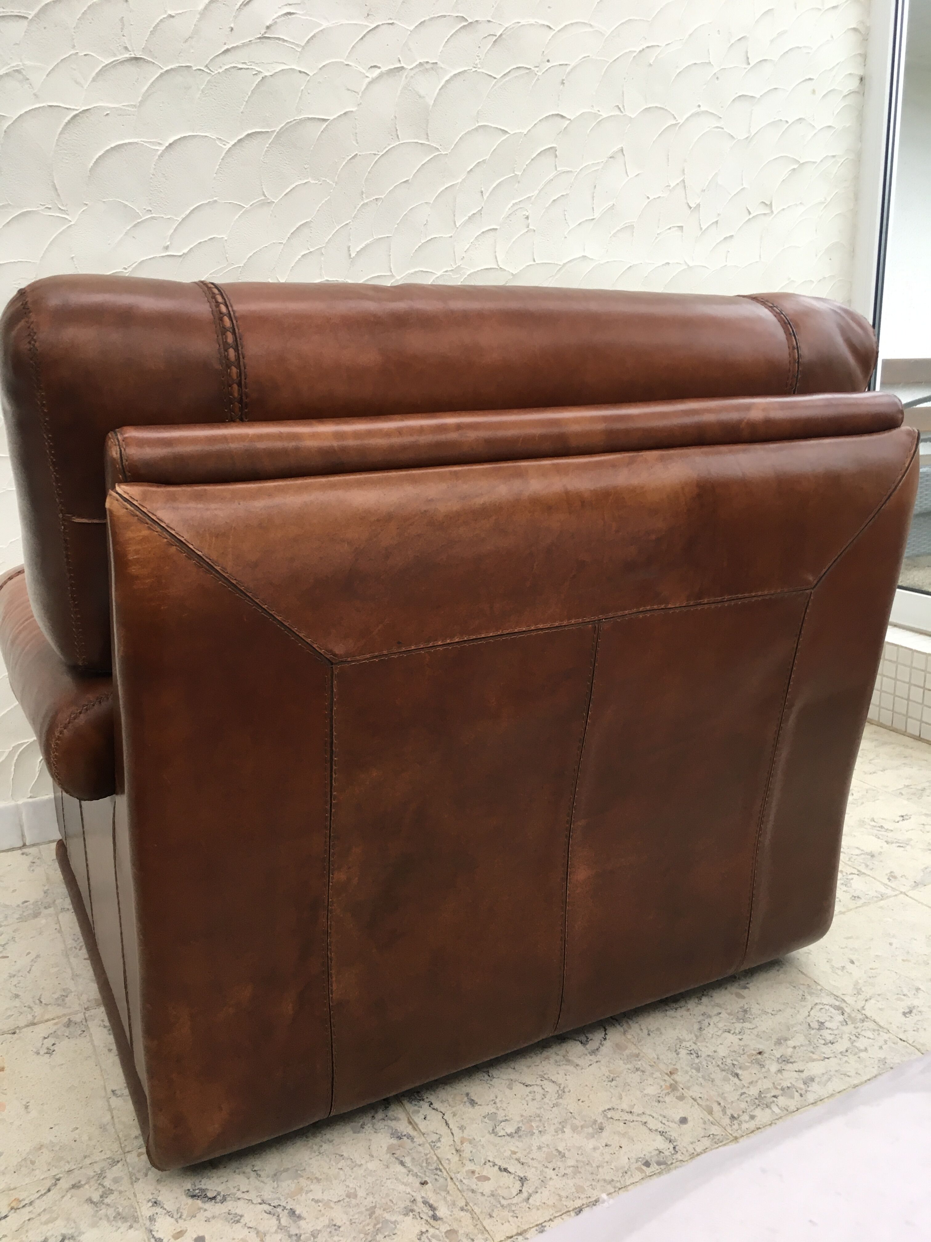 Leather armchair