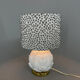 Lampe de table italienne en céramique émaillée d’artichaut du milieu du siècle