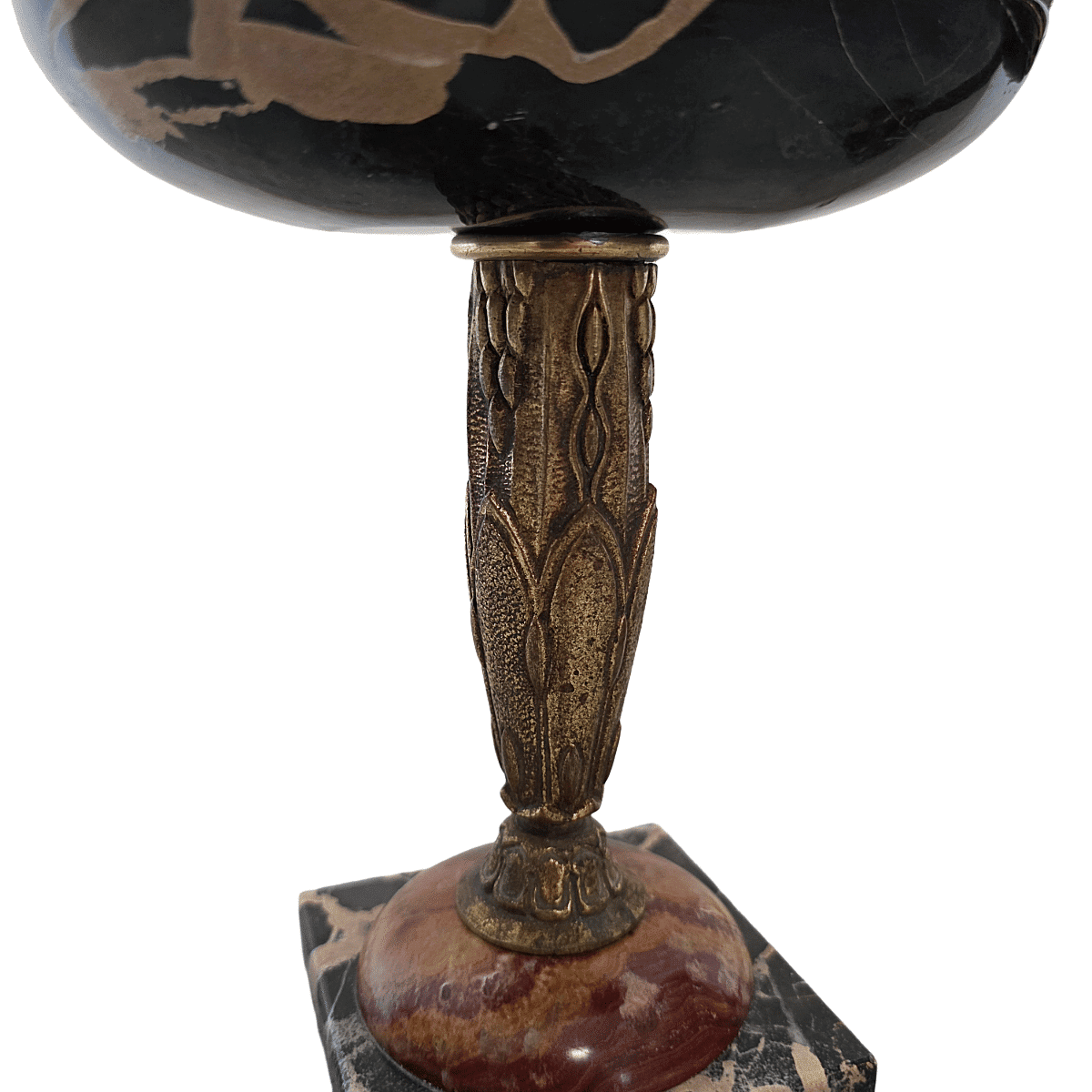 French Art Deco Bowls Of Marble And Bronze, 1920/30s