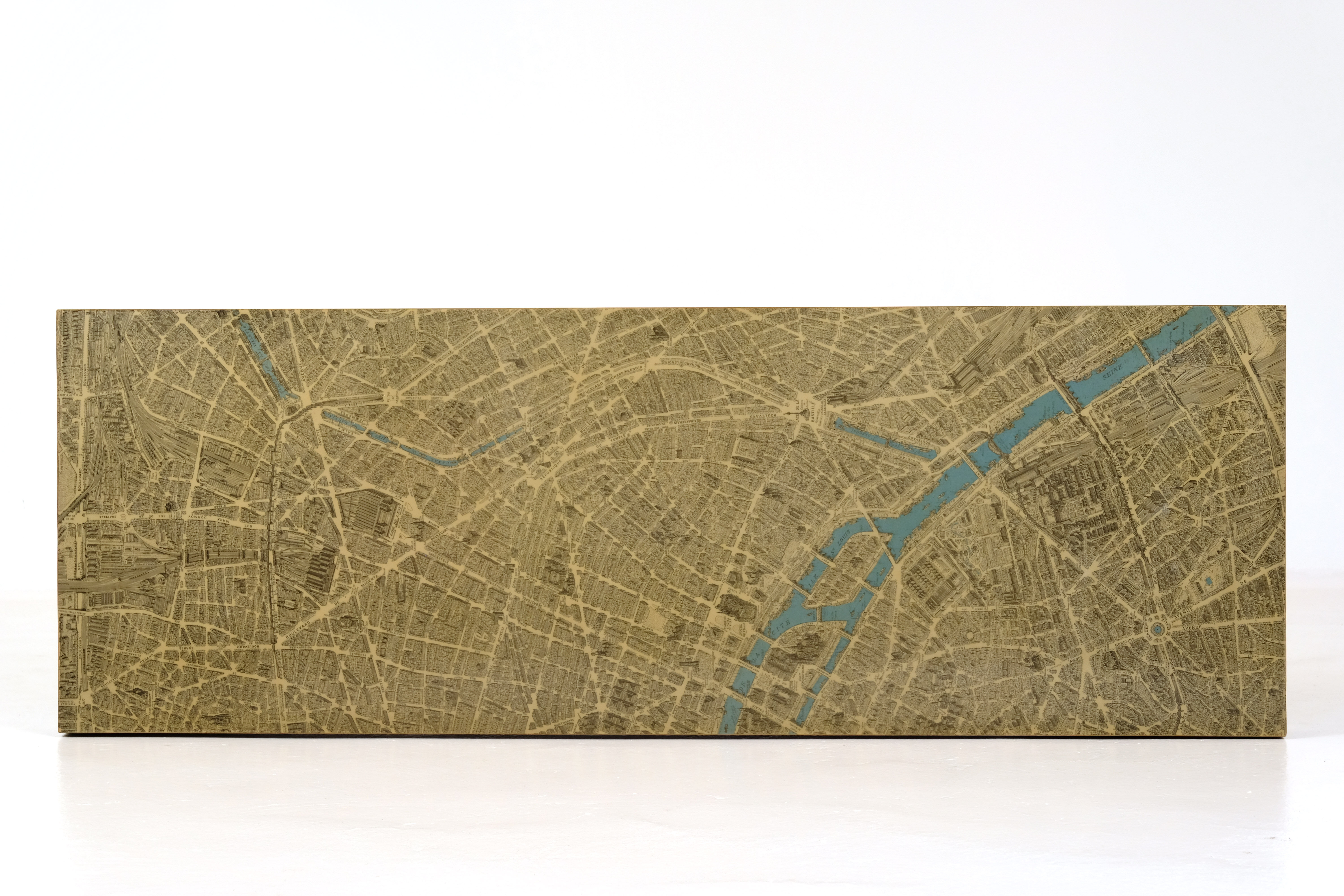 Paris 1960 plan coffee table