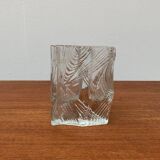 Vintage Glass Block Vase