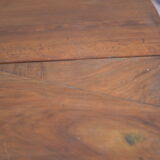 Ancient half moon walnut table