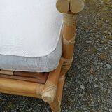 Pair of Lyda Levi armchairs for Mc Guire bamboo Italy Milan