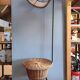 Lampadaire vintage - rotin et bambou - années 1950