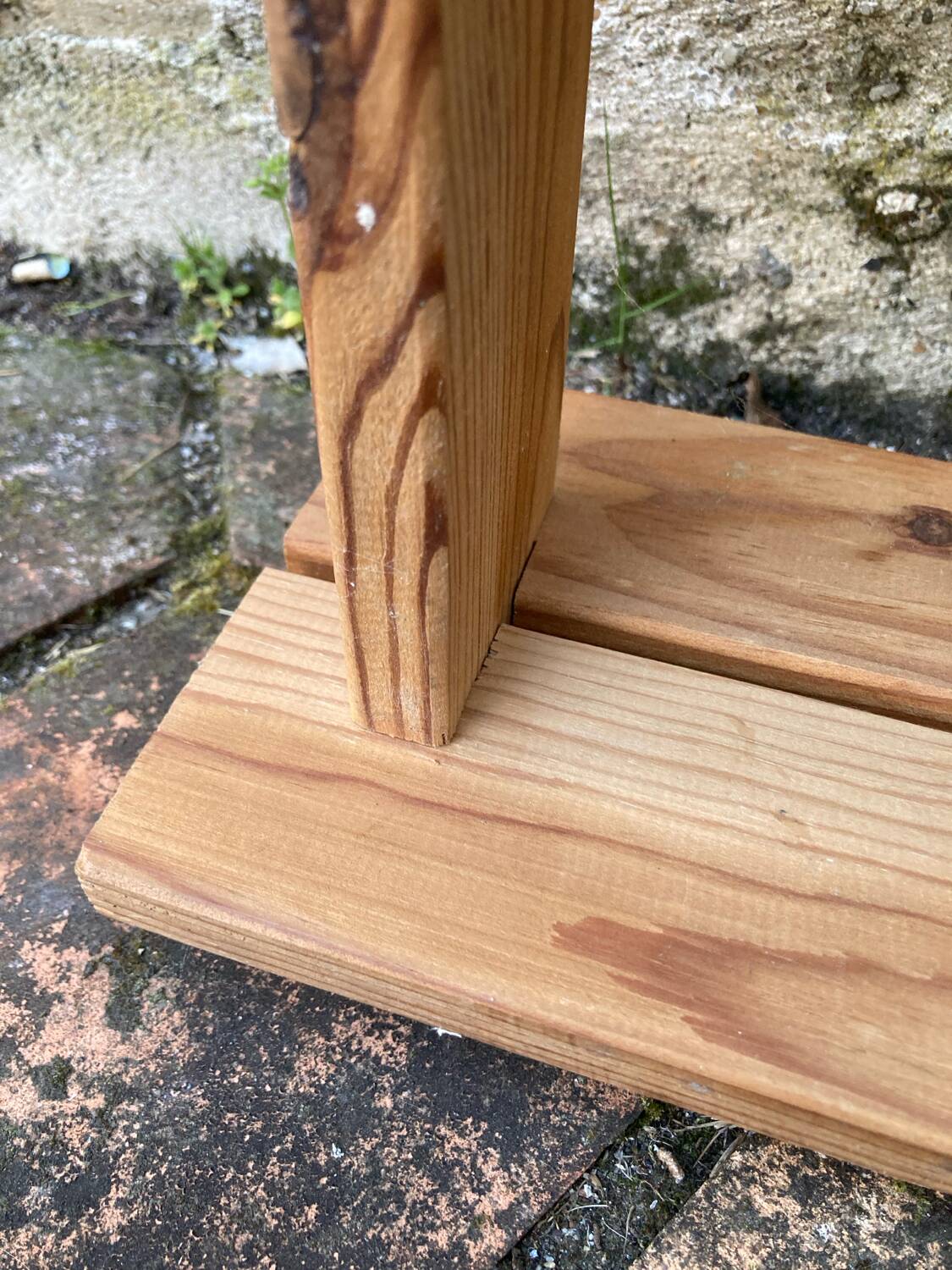 Vintage pine wall shelf