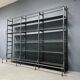 Industrial Iron Library Wall Shelving Cabinet