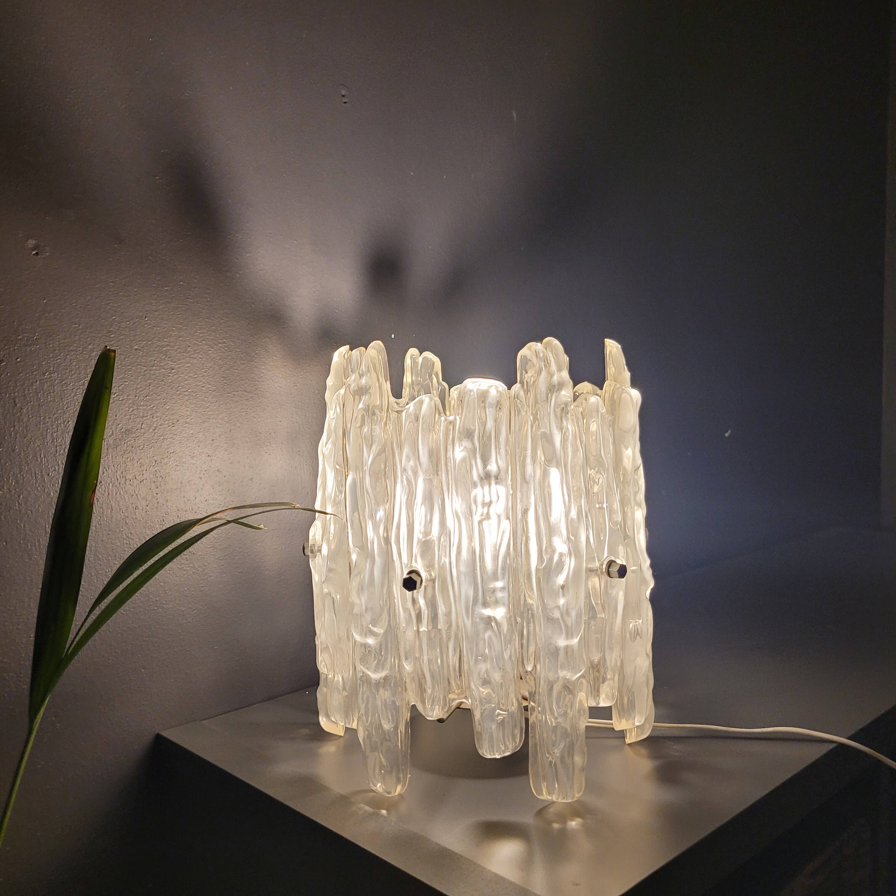 Ice Frost by JT Kalmar vintage lighting 70's