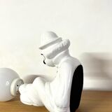 Clown lamp - ceramic - vintage - 70s