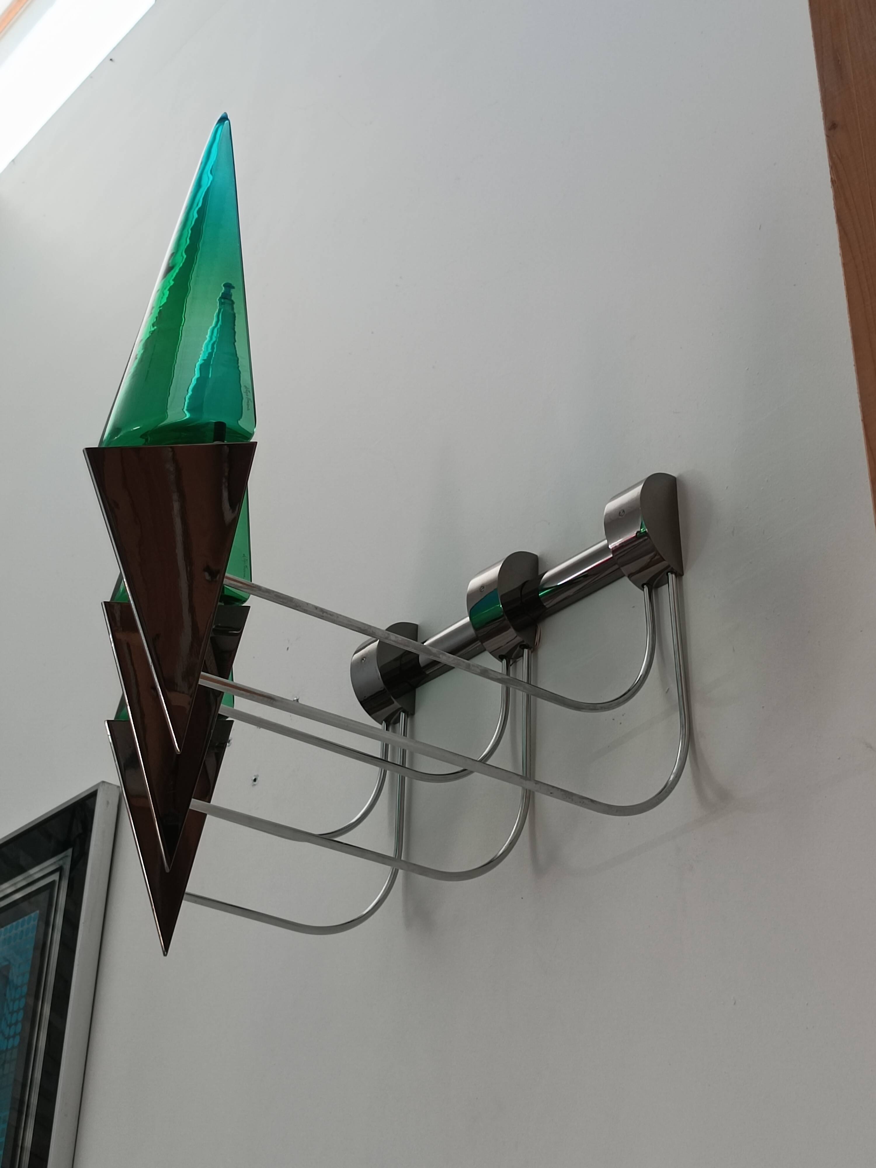 Important wall light by Guido De Majo 1970s
