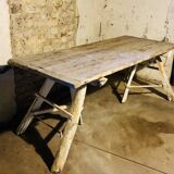 Large rustic country table
