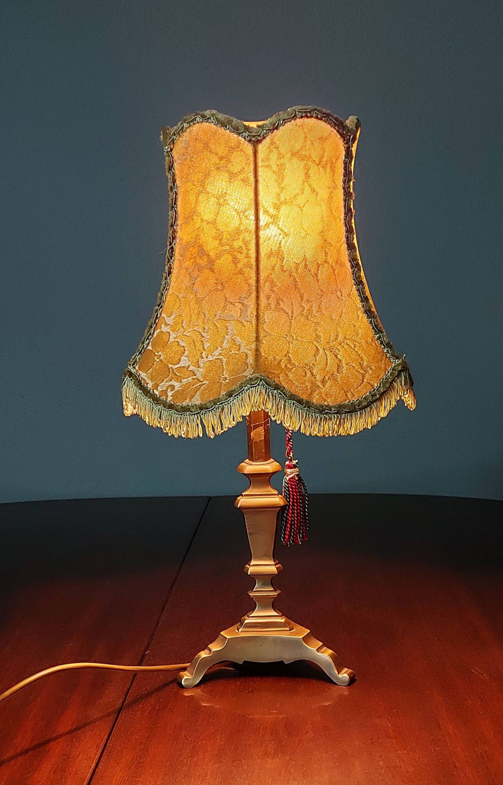 Lampe de cabinet art déco en laiton