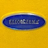 3 chrome & faux leather folding chairs, Elio Zema, Italy 1980s