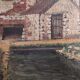 Vintage French oil painting, signed Levergne, 1958