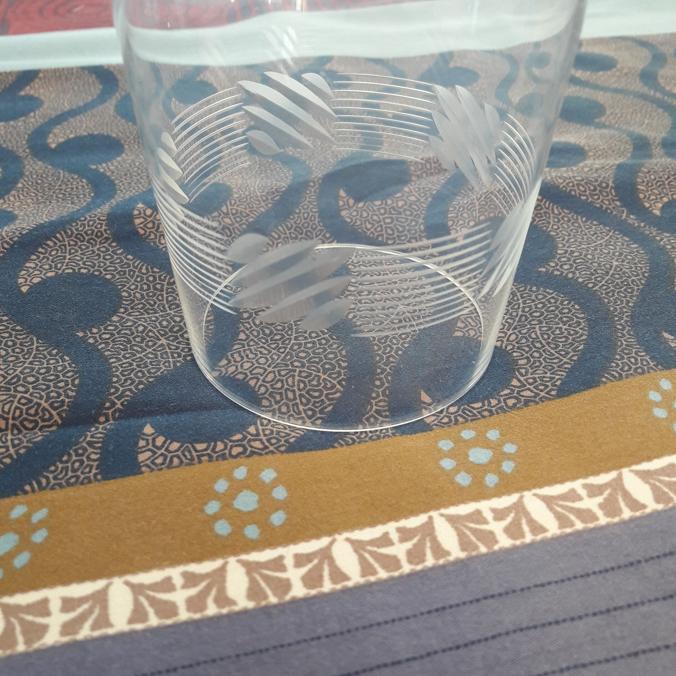 Set of 4 art deco water glasses