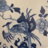 Blue and white porcelain plate of the blue family, 19th century