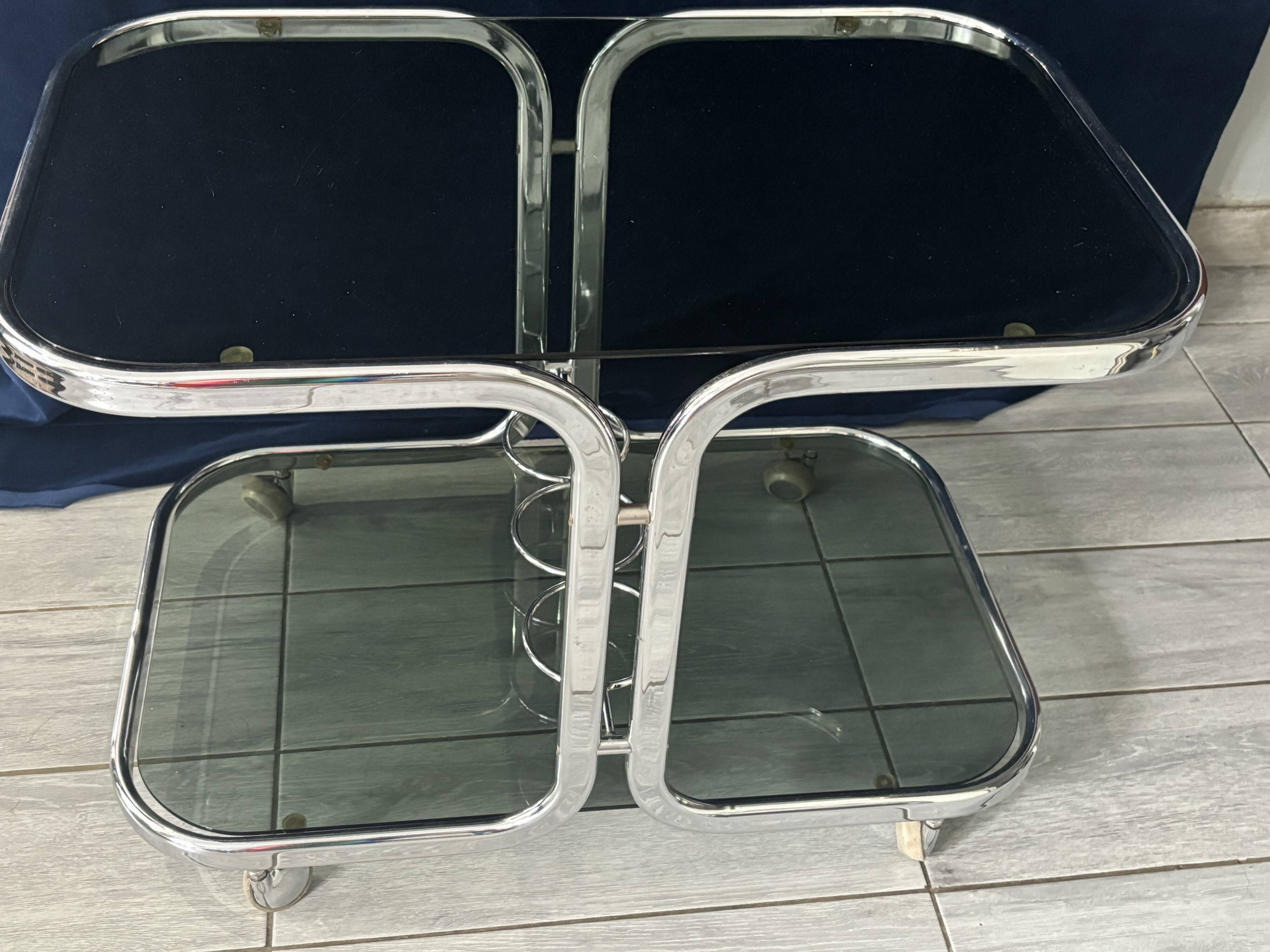 1960s rolling serving table