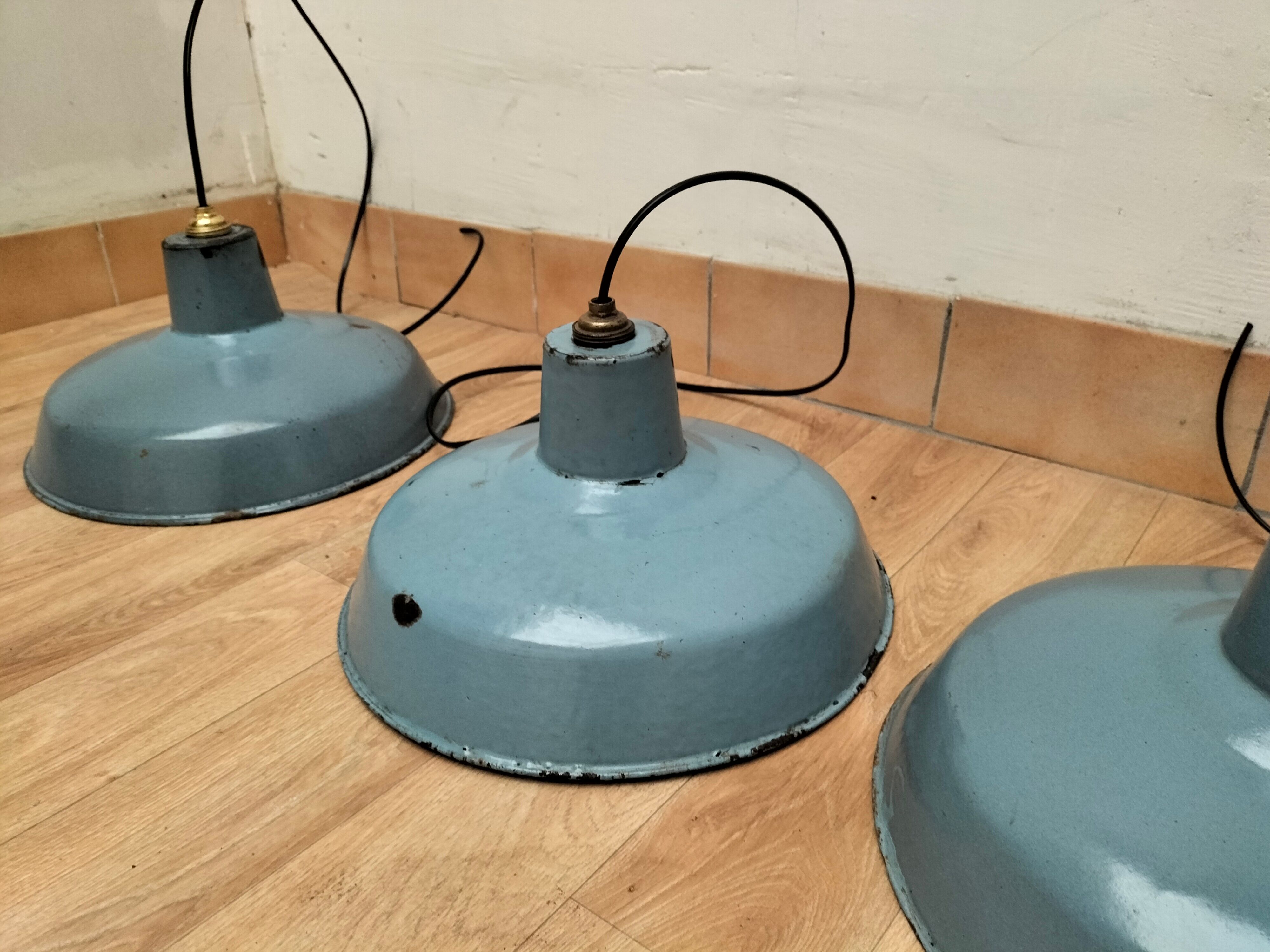 Series of antique lamps