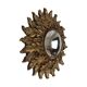 Petit miroir ensoleillé italien, style rococo, 24 cm