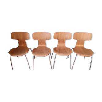 4 Hammer chairs by Arne Jacobsen