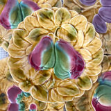 12 dessert plates in Sarreguemines slip