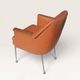 Pair of vintage Deauville brown armchairs - 1950s - 1960s