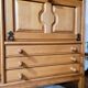 Vintage design oak buffet by Guillerme and Chambron