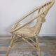 Rattan shell armchair